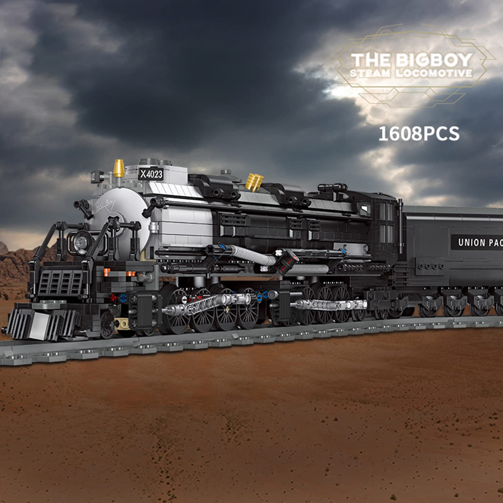 Amazon.co.jp: SUZLA 1608個の蒸気機関車組み立てキットと